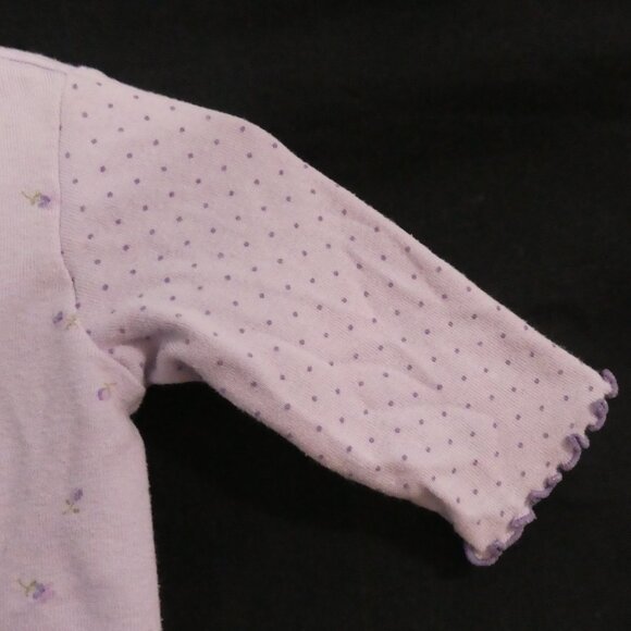 VITAMINS BABY | P2P 10 inches measured | Lilac Baby Cardigan With Floral Accents - Picture 5 of 14